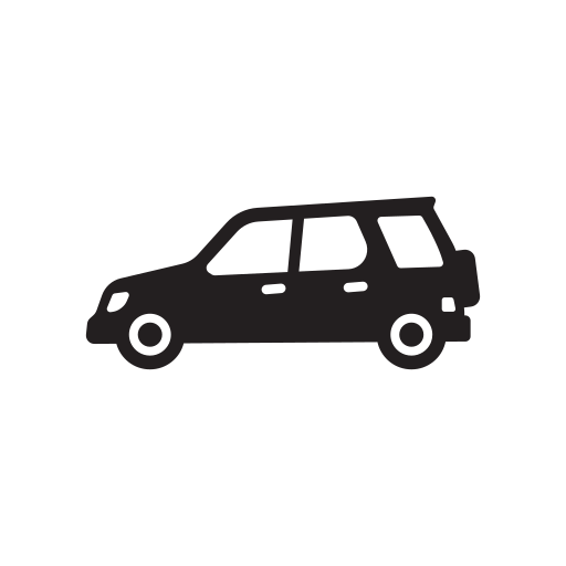 Auto Automobile Automotive Car Suv Transportation Vehicle Free Png Icon Download (black)