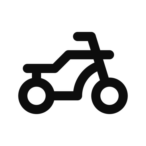 Auto Bicycle Bike Free Png Icon (black)