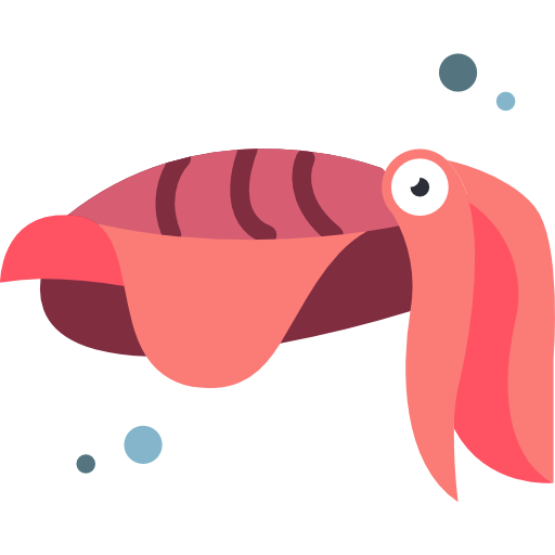 Cuttlefishes Png Image (purple, white, salmon, maroon)