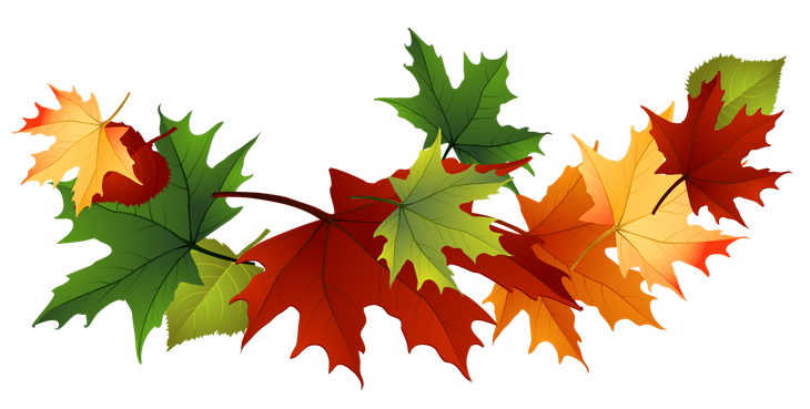 Autumn Png Isolated File (green, maroon, black, olive)