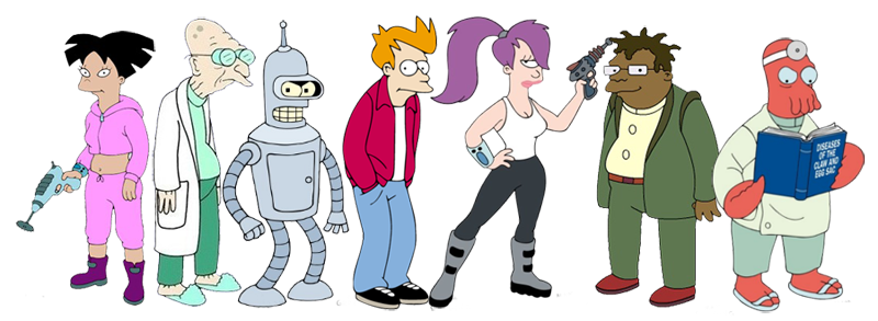 Futurama Character Png Photos (indigo, gray, white, black, violet)