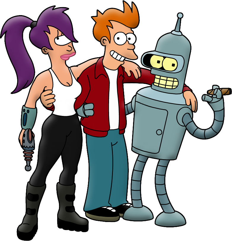 Futurama Character Png Picture (teal, maroon, gray, white, black)