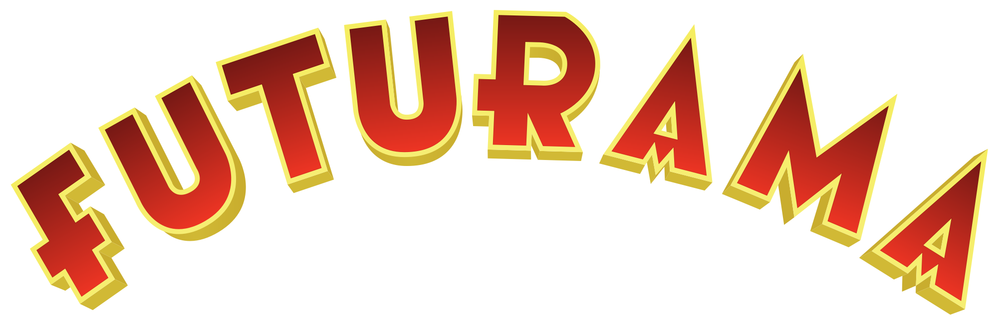 Futurama Logo Png File (black, maroon, chocolate)