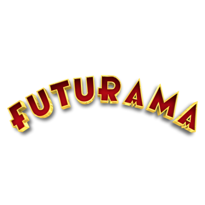 Futurama Logo Png (black, maroon)