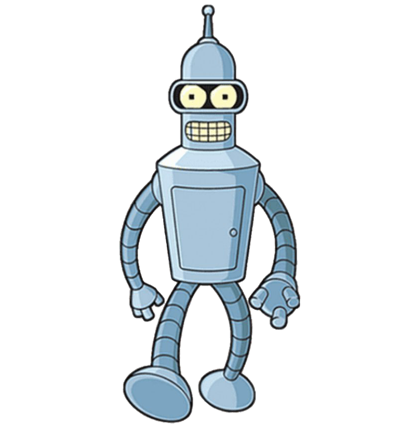 Futurama Robot Png Photo (white, silver)