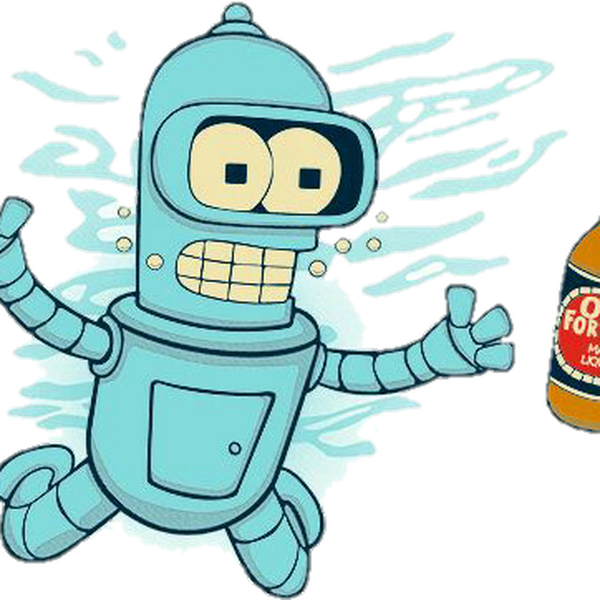 Futurama Robot Png Picture (mint, black)