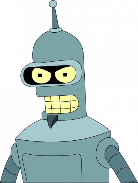 Futurama Robot (beige, black, gray, silver)