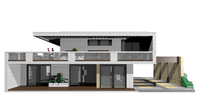 Luxurious Modern House Transparent Png (white, silver, black, gray)