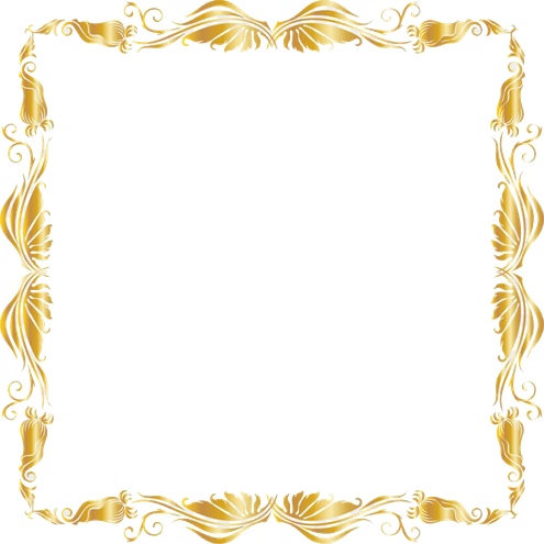 Luxury Golden Frame Png Pic (black)