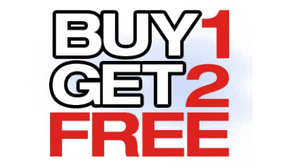 Buy 1 Get 1 Free Png Photo (white)