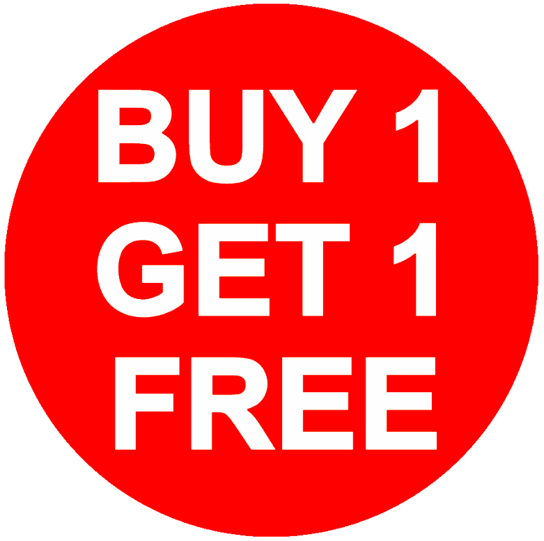 Buy 1 Get 1 Free Png Transparent Hd Photo (white, salmon, black, red)