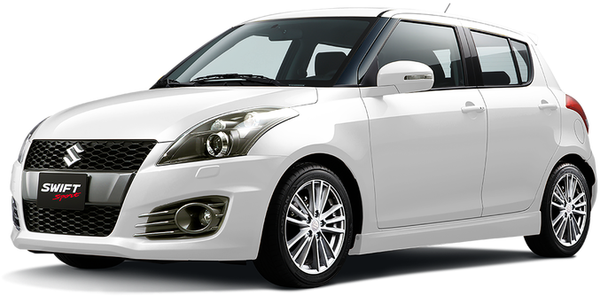 Suzuki Swift Sport Transparent Png (black, silver, white)