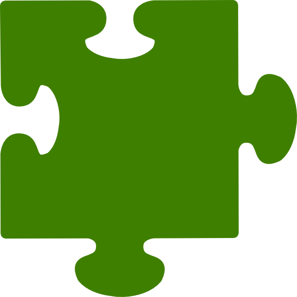 Puzzle Png File (gray, green, silver, white)