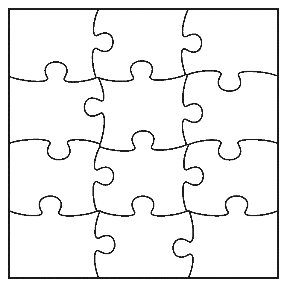 Puzzle Png Image (silver, black, white)