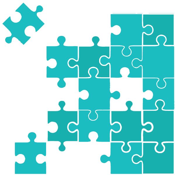 Puzzle Png Pic (teal, black, greenish blue)