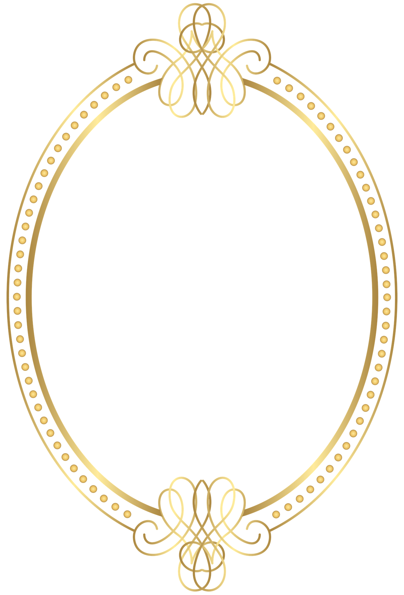 Oval Frame Png File (black)