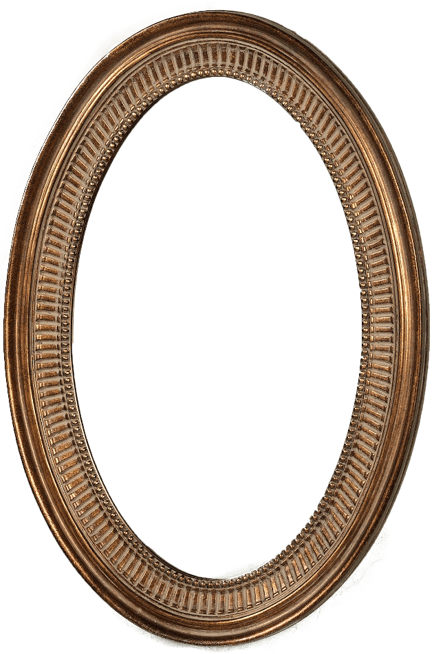 Oval Frame Png Image (gray)