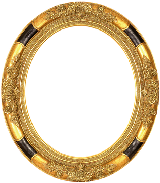 Oval Frame Png (chocolate, black)