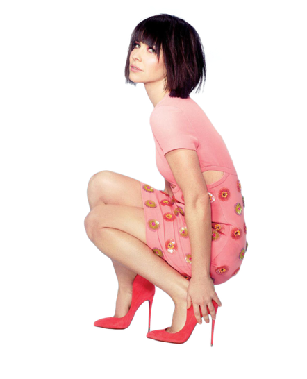 Evangeline Lilly Transparent Background (black, pink, white)