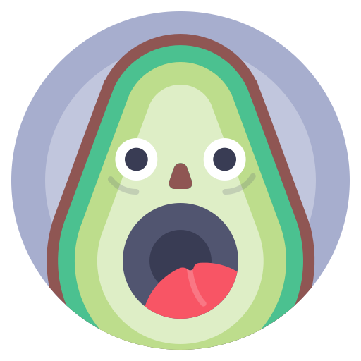 Avatar Avocado Food Scream Free Png Icon Download (silver, salmon, beige, black, gray)