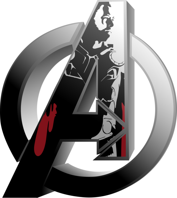 Avenger Logo Download Png Image (white, black, gray)