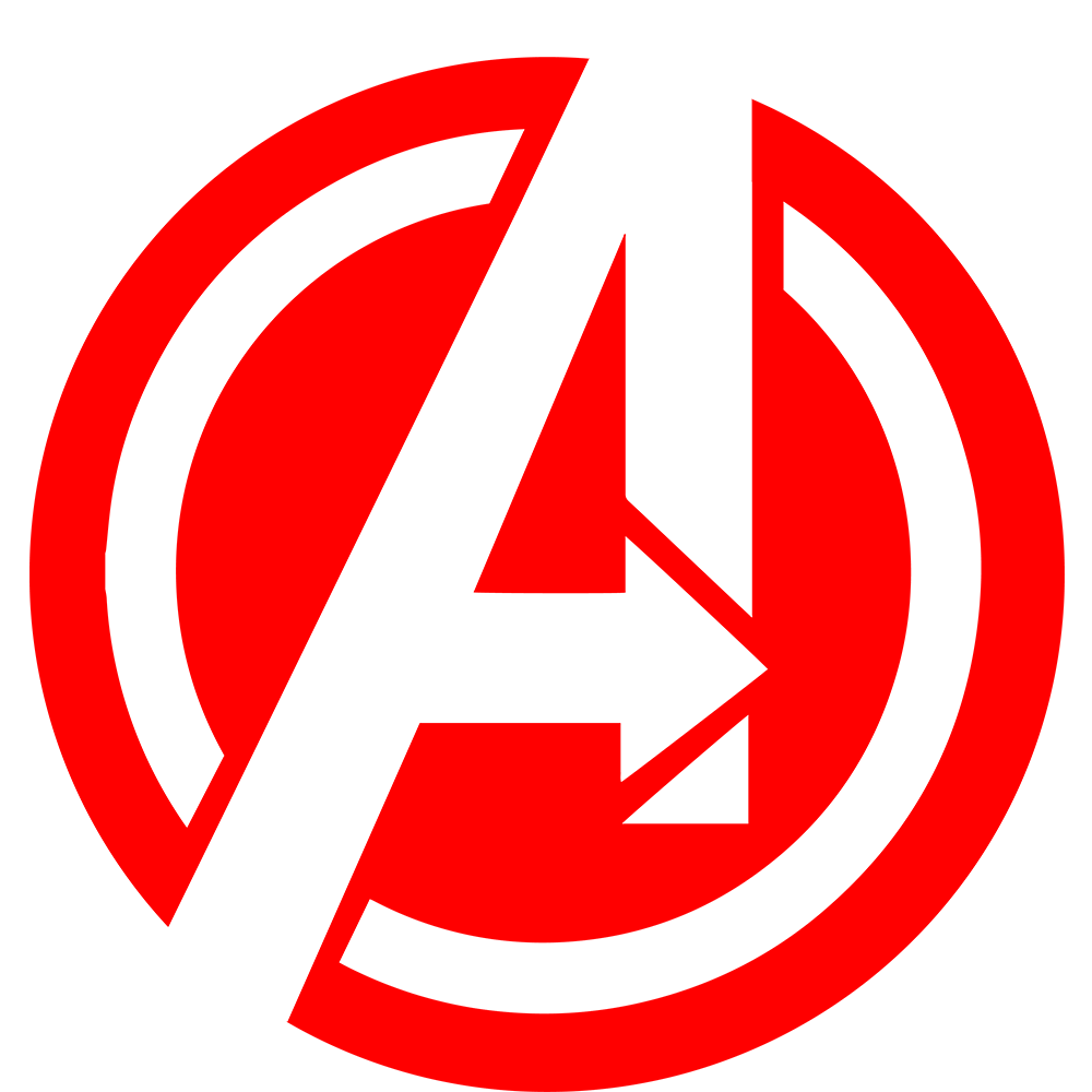 Avenger Logo Png Transparent (white, pink, salmon, red)