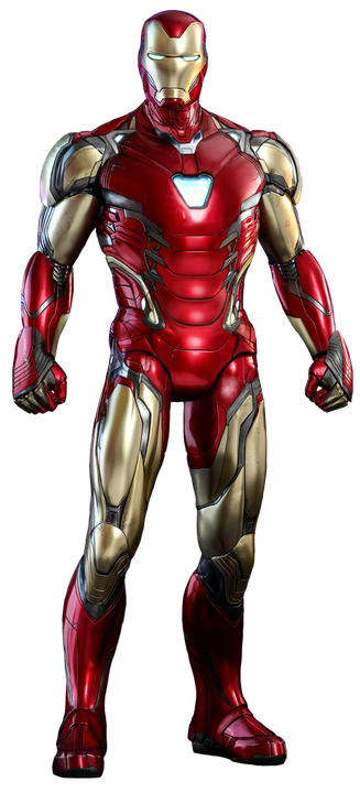 Avengers Flying Iron Man Transparent Background (black)