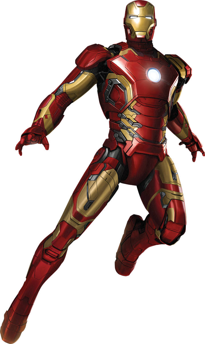 Avengers Flying Iron Man Transparent Png (white, black)