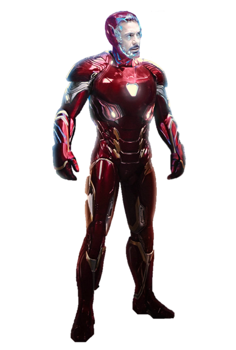 Avengers Infinity War Iron Man Png File (black)