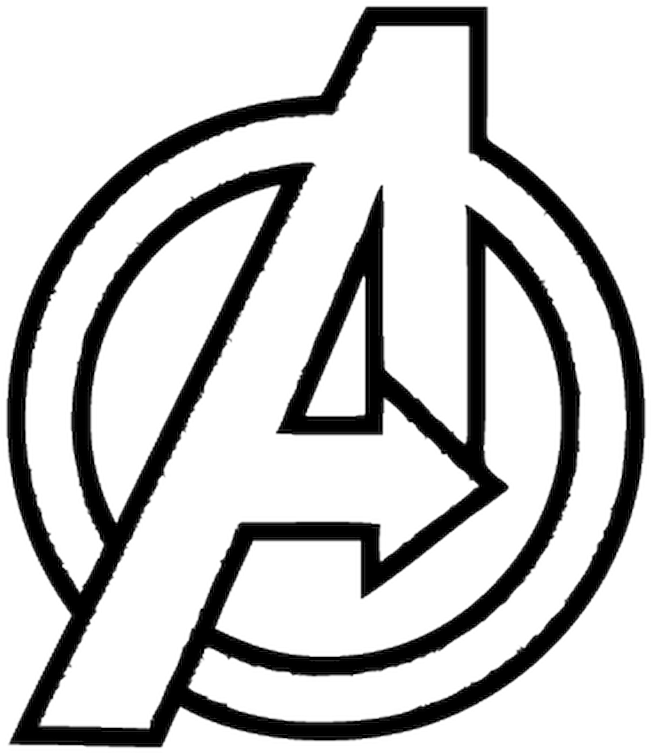 Avengers Movie Logo Png File (black)