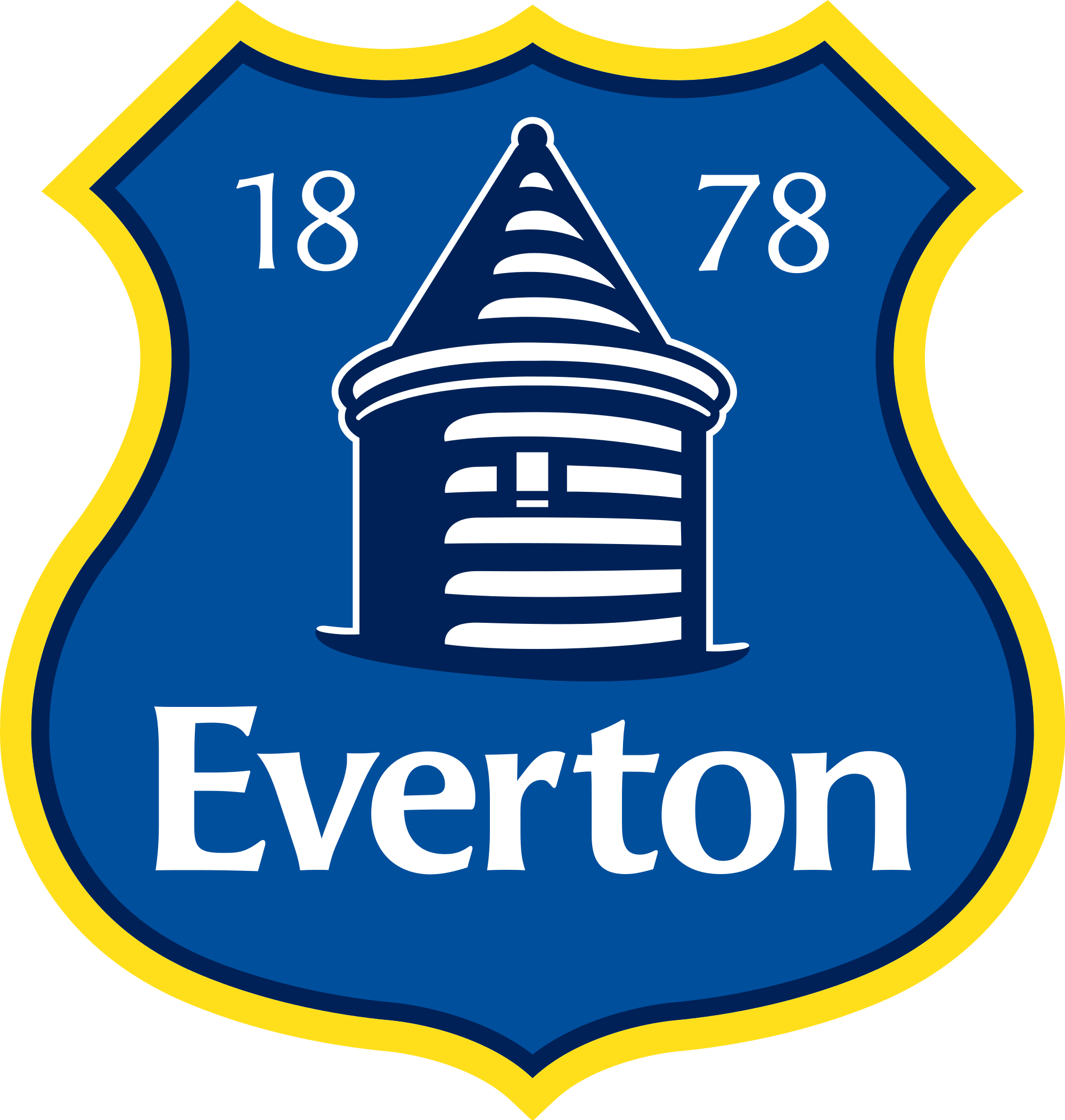 Everton F.C Png Hd (navy, teal, white, black, gold)