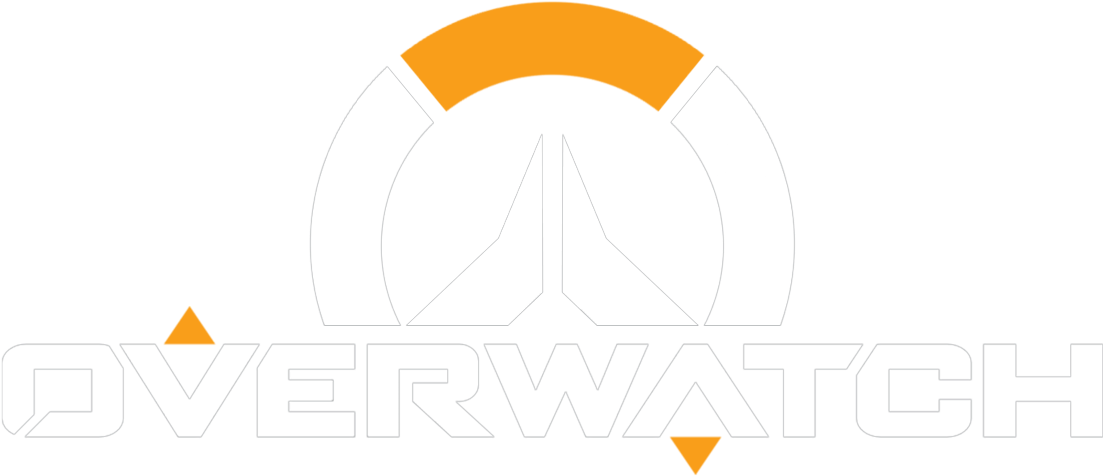 Overwatch Logo Png Image (white, lavender, black, orange)