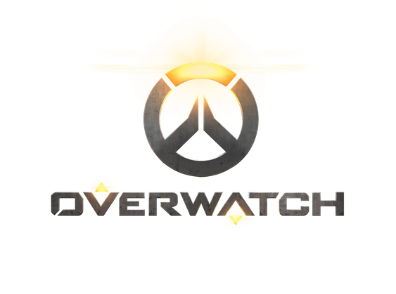 Overwatch Logo Png Picture (black, salmon)