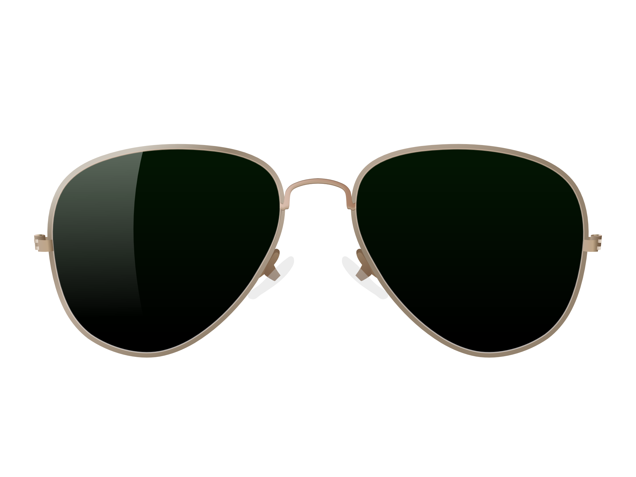 Aviator Sunglass Png Free Download (black, white)