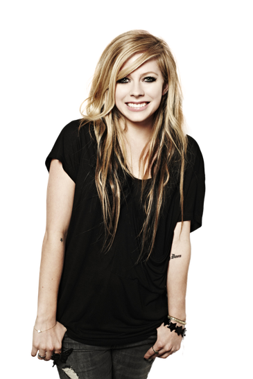 Avril Lavigne Png File (black)