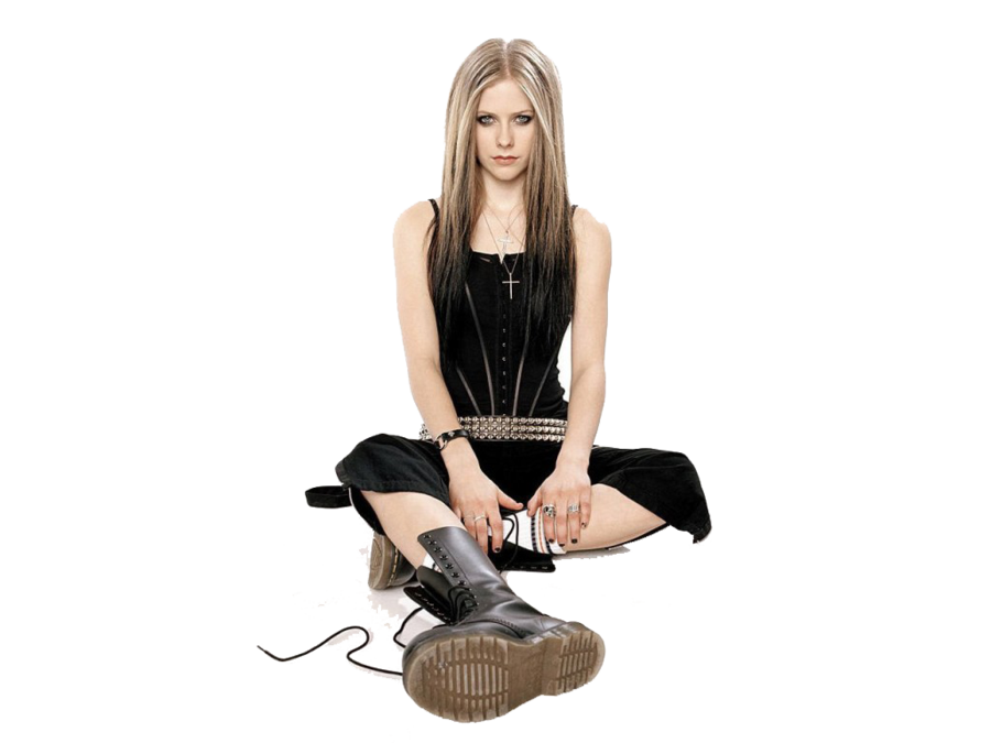 Avril Lavigne Png Pic (black)