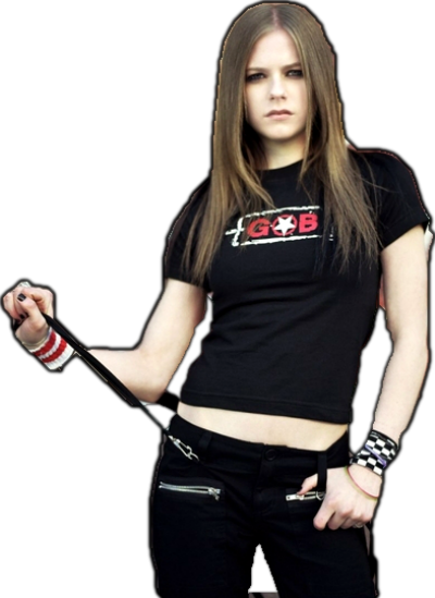 Avril Lavigne Png Transparent Picture (black)