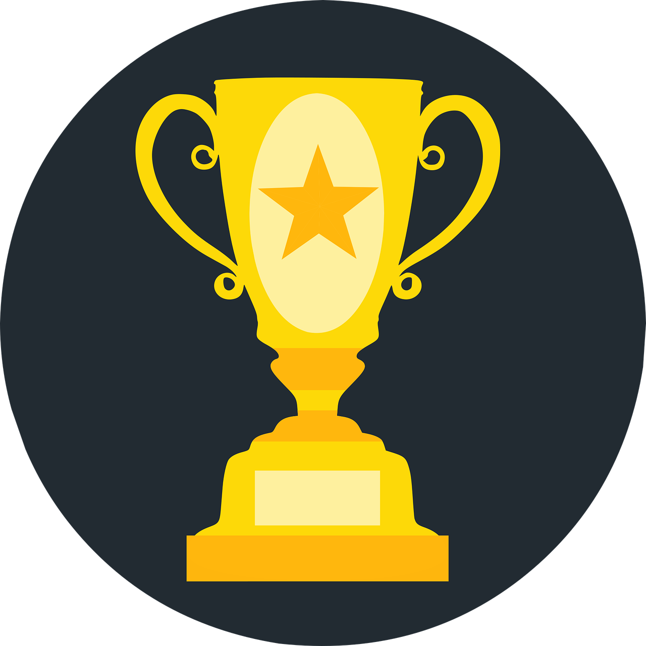 Award Cup Download Png Image (beige, orange, black, gold)