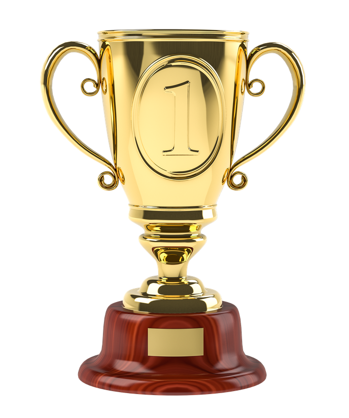 Award Cup Png Transparent Image (pink, black, beige)