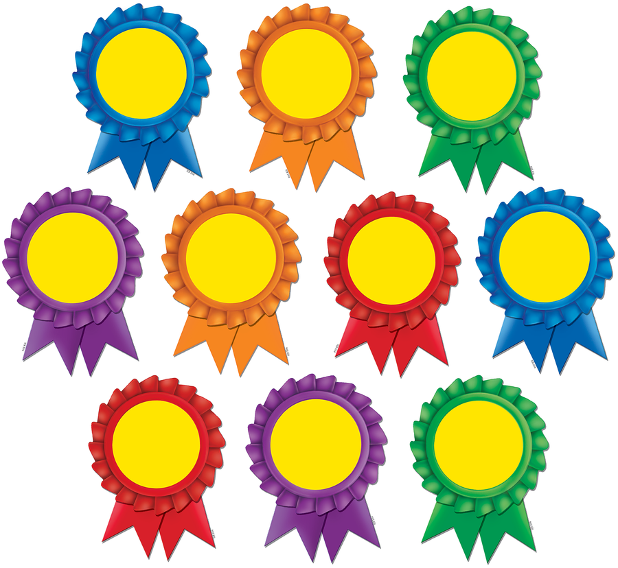 Award Ribbon Png Image (black, yellow, gold)