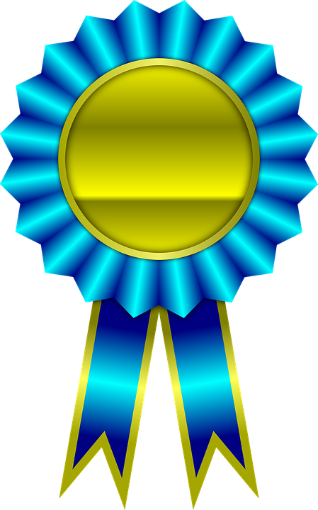 Award Ribbon Png Pic (gold, orange, black, olive)