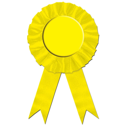 Award Ribbon Png Transparent Image (gold, black, yellow)