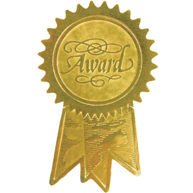 Award Ribbon Transparent Png (salmon, black, olive)