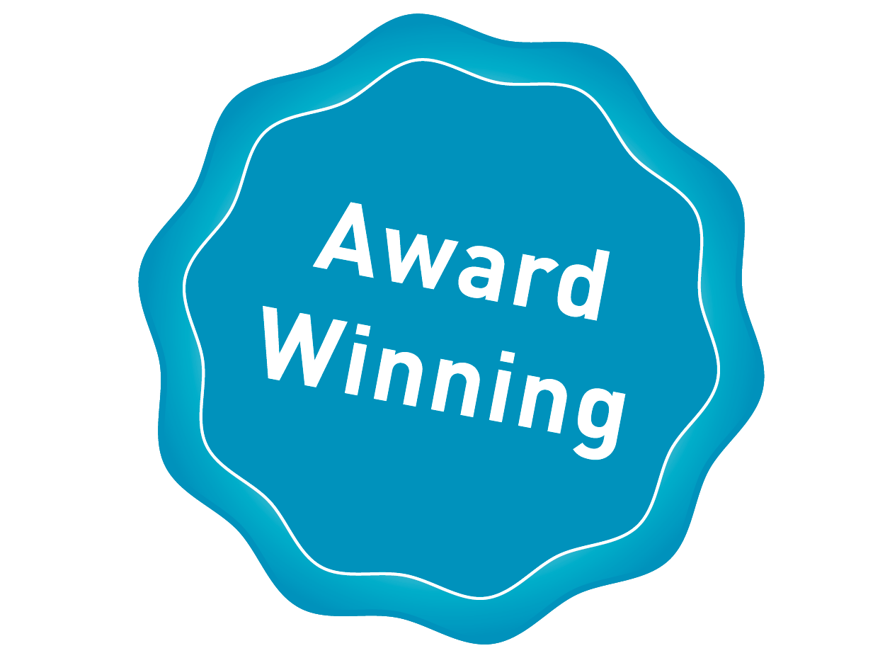 Award Winning Png Picture (teal, white)