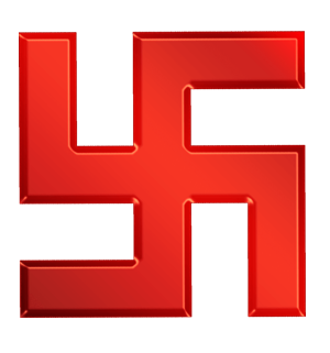 Swastika Png Image File (chocolate, black, red, white)