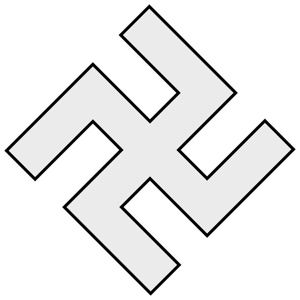 Swastika Png Image (black, lavender, gray)