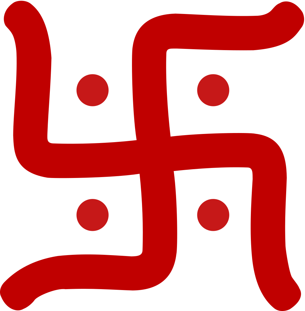 Swastika Png Photo (black, red)