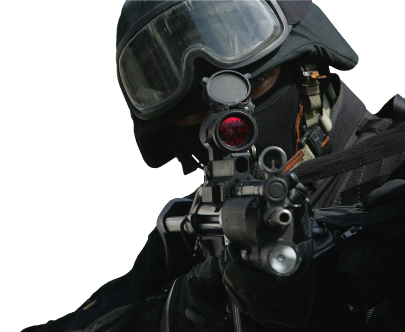 Swat Police Png Pic (black)