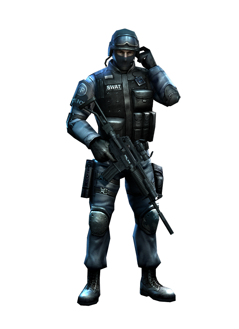 Swat Team Png File (black)