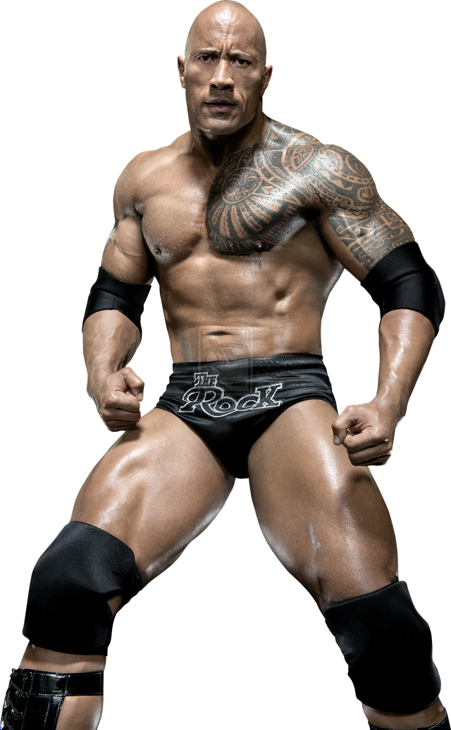 Dwayne Johnson Body Abs Png Photos (black)